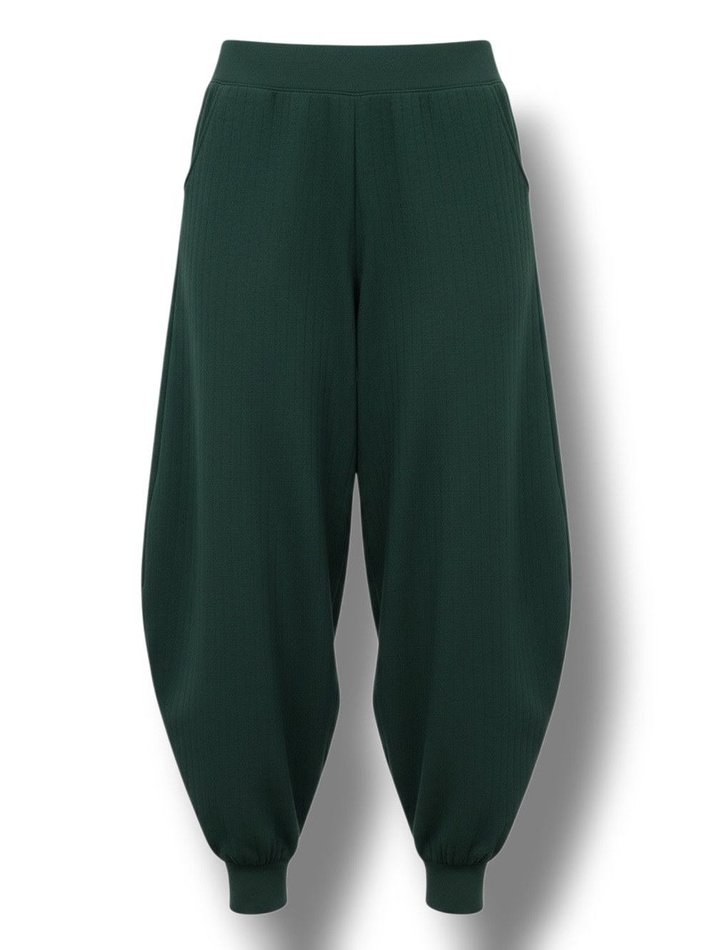 A New Day™ Women's Plus High-Rise Pull-On All Day Fleece Ankle Jogger Green 3X